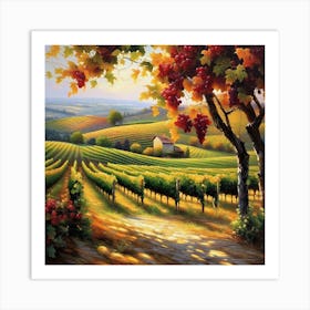 Vineyard Field Art Print