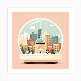 Montreal Canada Snowglobe Art Print