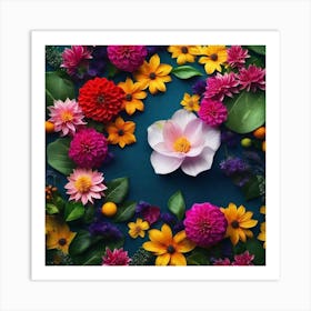 Flowers Stock Videos & Royalty-Free Footage 6 Art Print