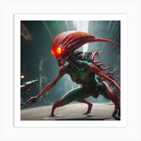 Hostile Alien Art Print