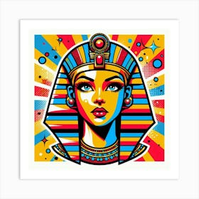 Pop Pharaoh Merikhaten Art Print