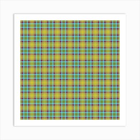 Plaid Fabric 205 Art Print