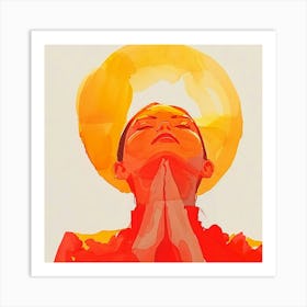 Woman Praying 1 Art Print