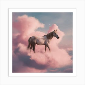 Horse In The Clouds 15 Art Print