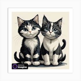 Two Kittens Art Print