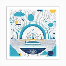 Sky Is Blue Art Print