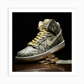 Nike Dunk High Money 1 Art Print