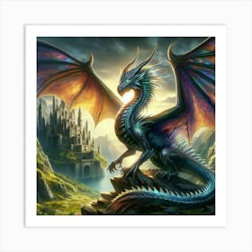 Dragons Stone Art Print