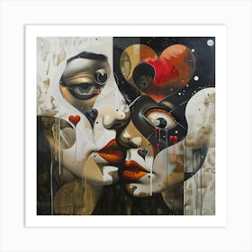 Couple Love Romance Art Print