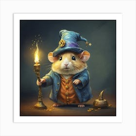 Wizard Hamster 1 Art Print