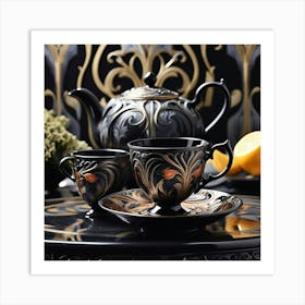 Tea Set 9 Art Print