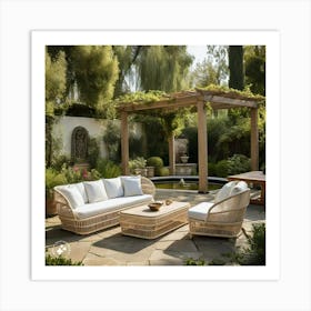 Wicker Patio Furniture 1 Art Print