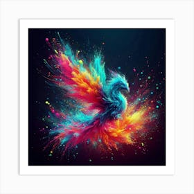 Colorful Phoenix 1 Art Print