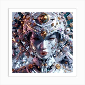 Futuristic Woman 25 Art Print