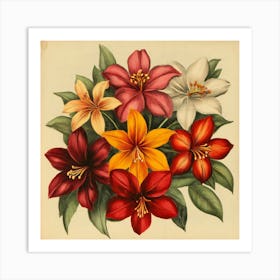 Lily Bouquet Art Art Print