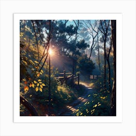 Path In The Woods Art Print