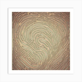 Rusty Thumbprint Art Print