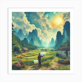 Landscape Painting Art Print