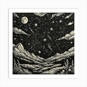 Night Sky 4 Art Print