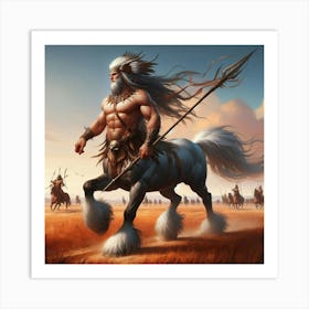 Man On Horseback Art Print
