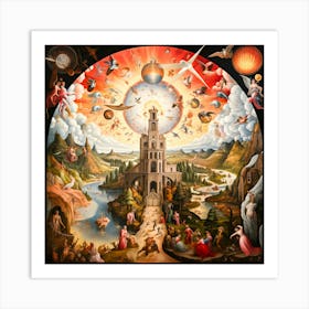 Heaven and hell 2 Art Print