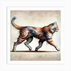 Powerful Cat Art Print