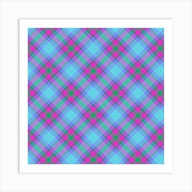 Plaid Fabric 71 Art Print