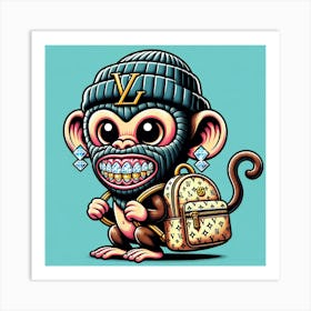 Louis Vu Monkey Art Print