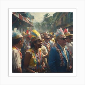 Colombian Festivities Haze Ultra Detailed Film Photography Light Leaks Larry Bud Melman Trendi (48) Art Print