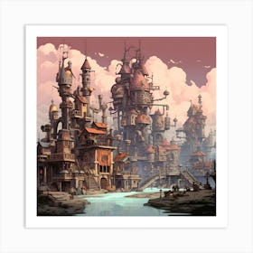 Fantasy City Art Print