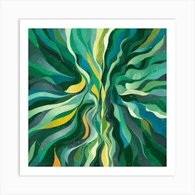 Green Abstract Art Illustration Painting Lslyxj7utw6h1cddbg1raw Yl8i2zhmtn6ouiltodnulq Art Print