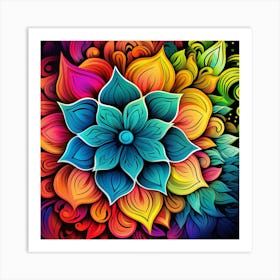 Colorful Flower 2 Art Print