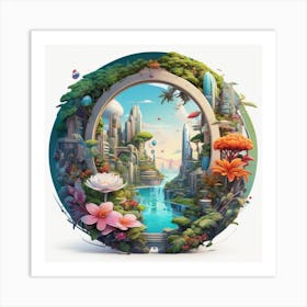 City In The Sky Art Print