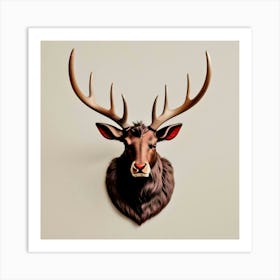 Deer Head 12 Art Print