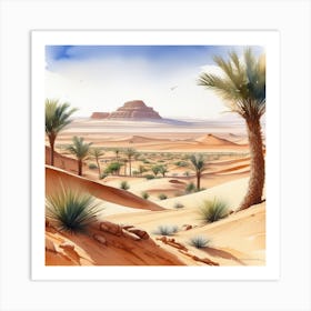 Desert Landscape 123 Art Print