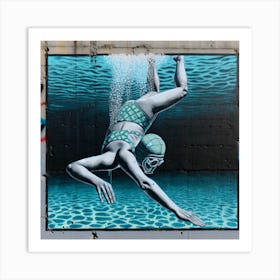 Swimming Art Print