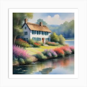 House By The Water Art Print