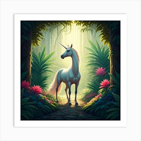 Majestic Unicorn Art Print