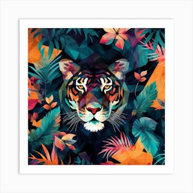 Tiger In The Jungle 11 Art Print