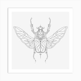 Mandala Insect 02 Art Print