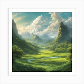 Fantasy Landscape Art Print