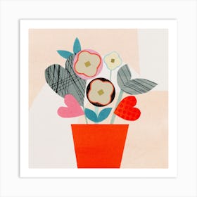 Valentine flowers Art Print