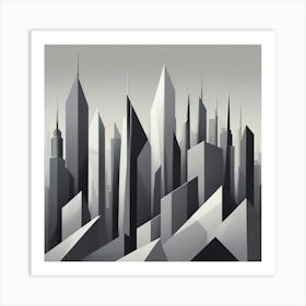 Abstract Cityscape 26 Art Print