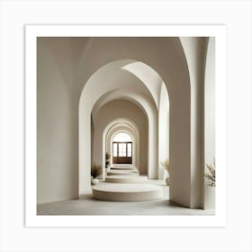 Arched Hallway 16 Art Print