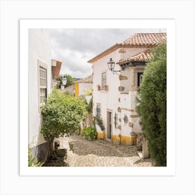 Obidos, Portugal Square Art Print