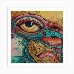 Psychedelic Eye Art Print