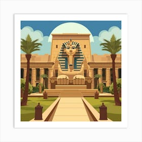 Egyptian Temple 7 Art Print