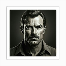 Tom Selleck Art Print