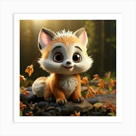 Cute Fox 92 Art Print