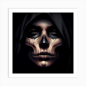 Skull Face Art Print